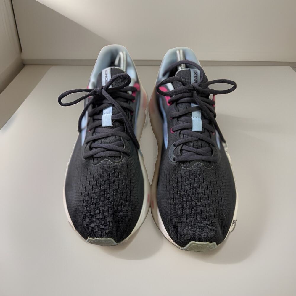 Brooks Ghost Max 2E Wide Ebony Open Air Womens 10 Running Sneakers